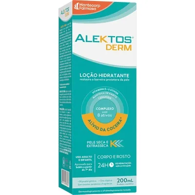 Loção Hidratante Mantecorp Alektos Derm Corpo e Rosto 200ml